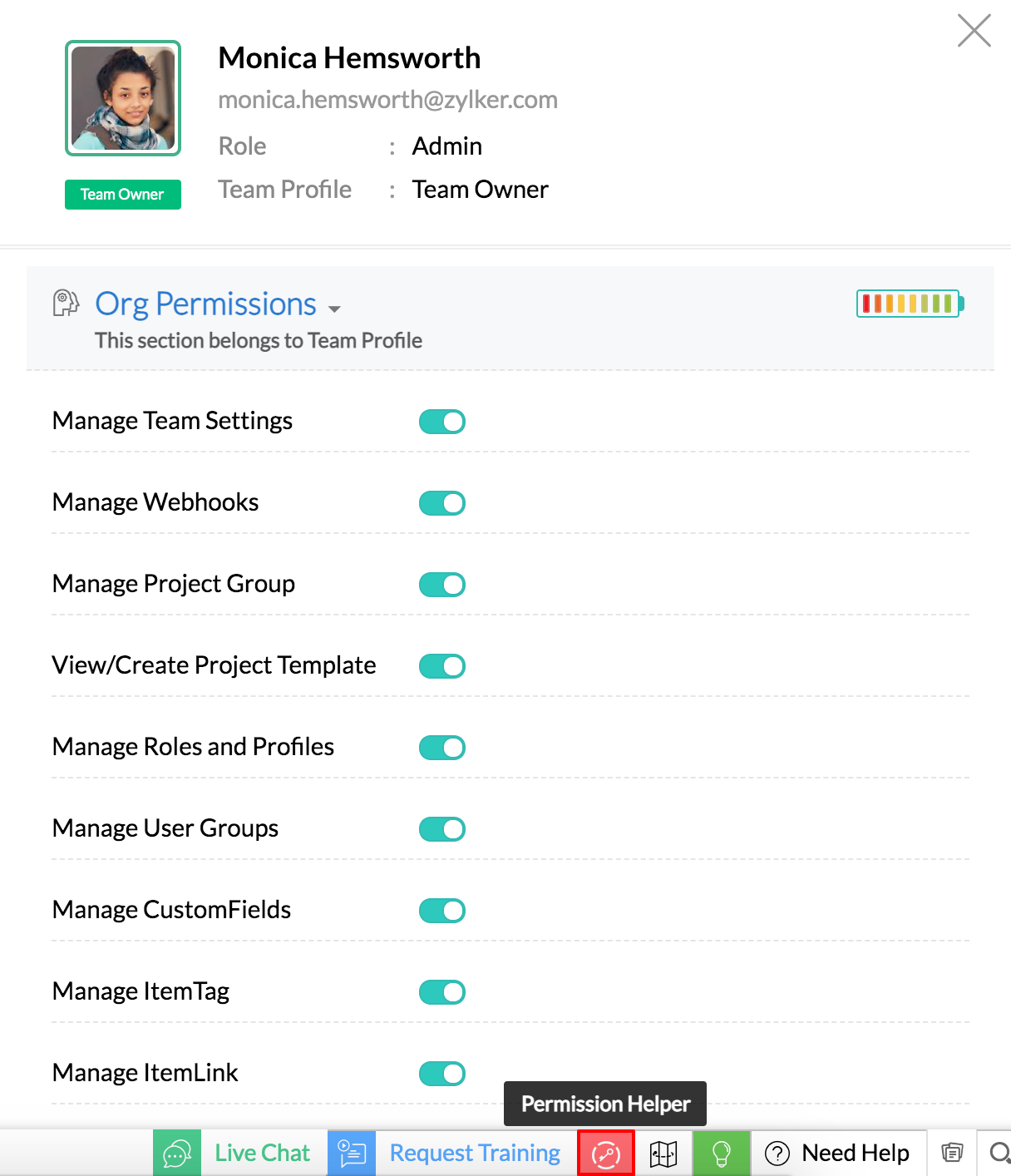 Permission Number Help