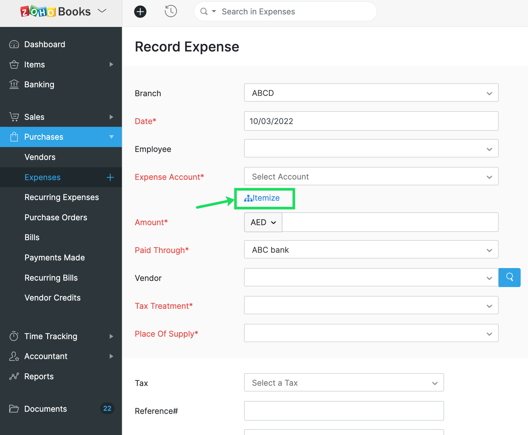 Bulk Add Expense