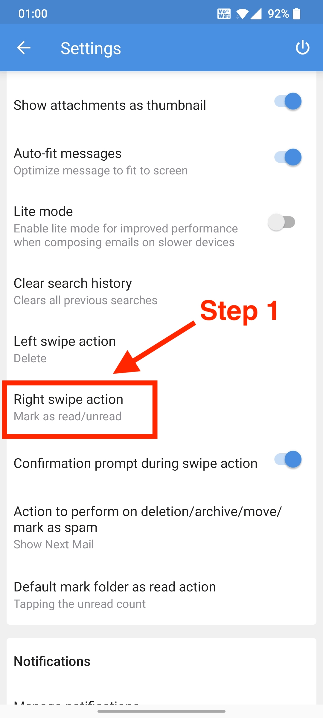 Right Swipe Action Is Now Supported In The Latest Version Of The Zoho Right swipe action is now supported in the latest version of the zoho
