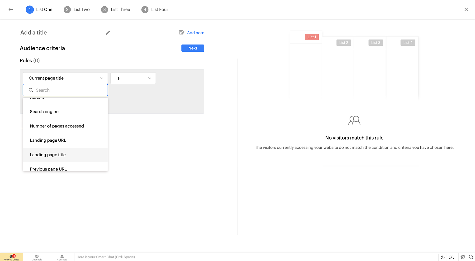 Customize Live View screen to show current webpage?