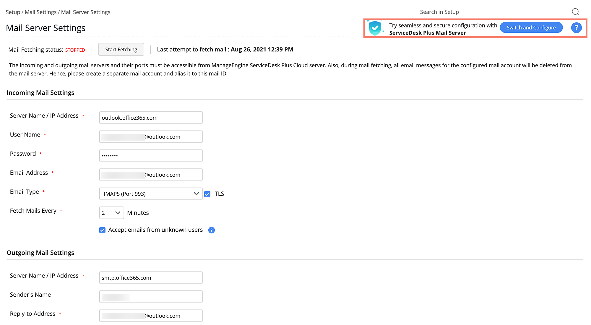 Upcoming enhancements in Native Email Service