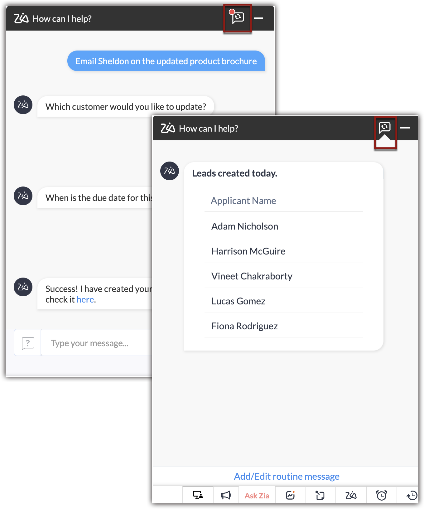 What Is A Routine Message Introducing routine messages in AskZia