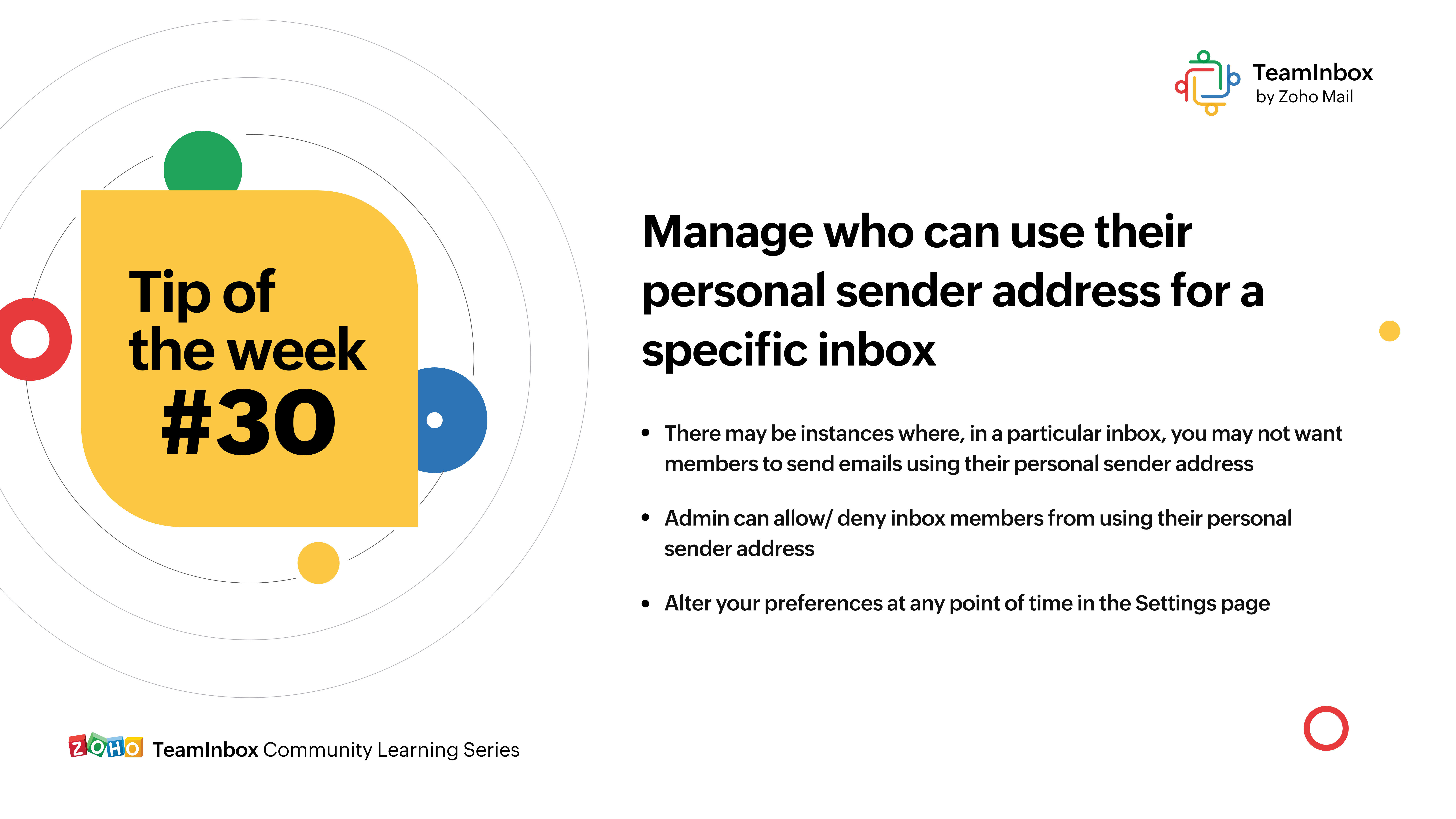 Tip of the week #30 - Manage who can use their personal sender address ...