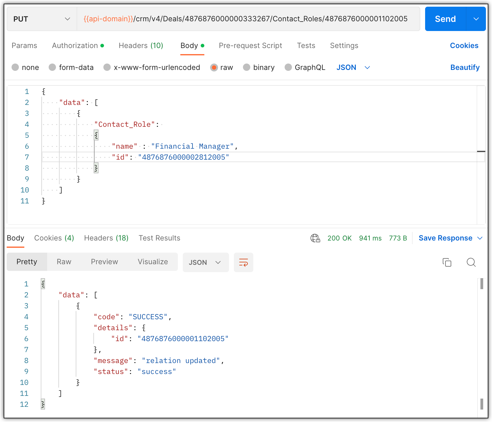Json File Sample Block User Roles Name Kaizen #66 - Contact Roles #API