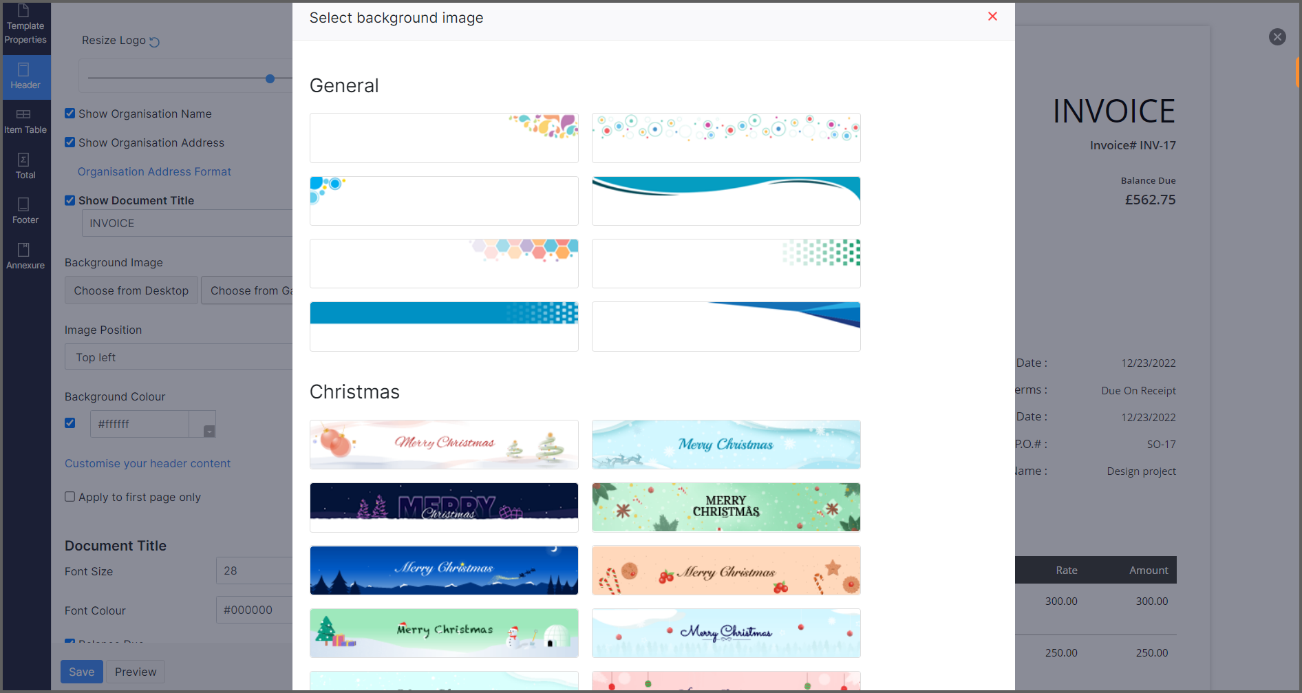 Advanced Customization Options in Templates