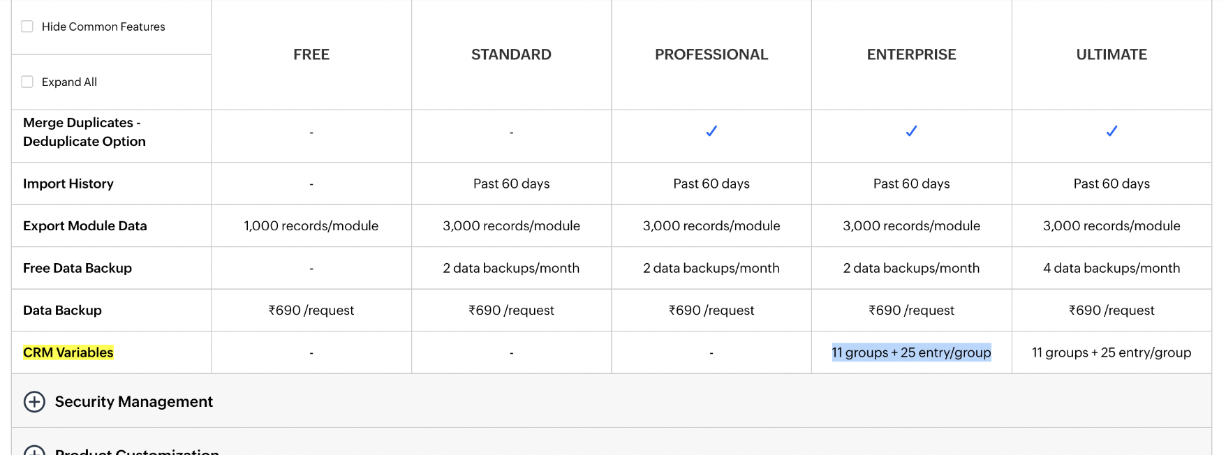 Variables Limit Testing App