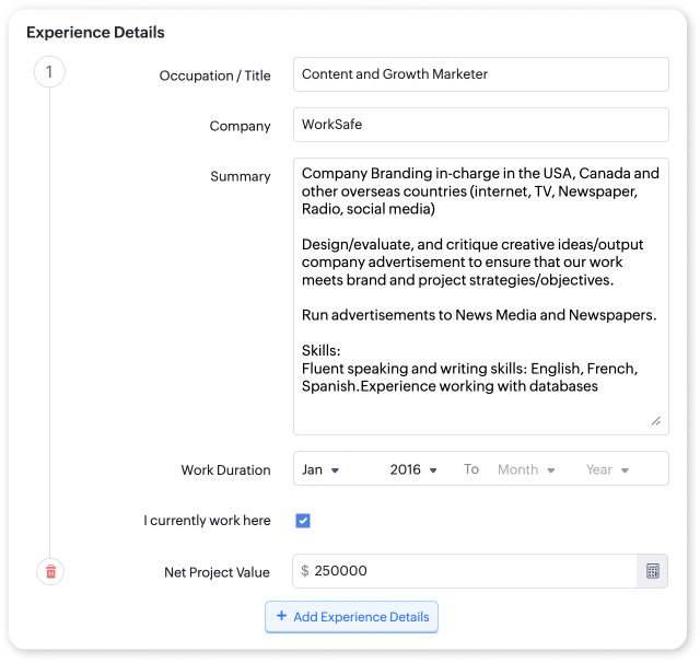 Expanded data-capturing capabilities with enhanced tabular sections