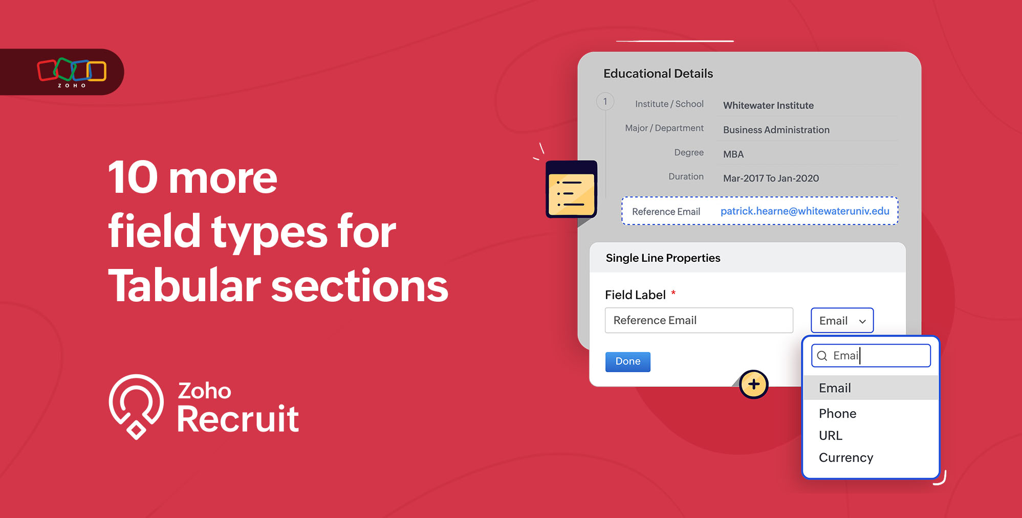 Expanded data-capturing capabilities with enhanced tabular sections