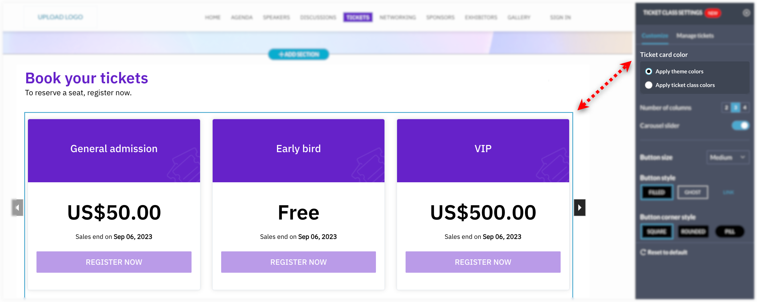 Ticket Status Color Code Tips and Tricks 12: Color your ticket classes