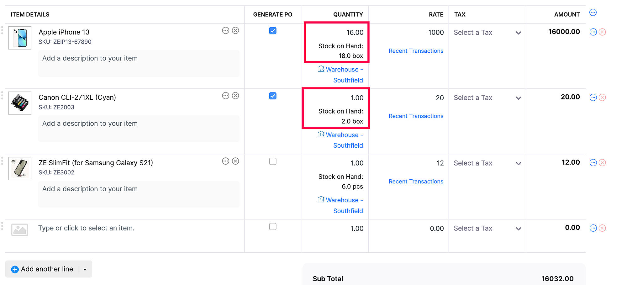 Function #25: Automatically generate purchase orders from a sales order