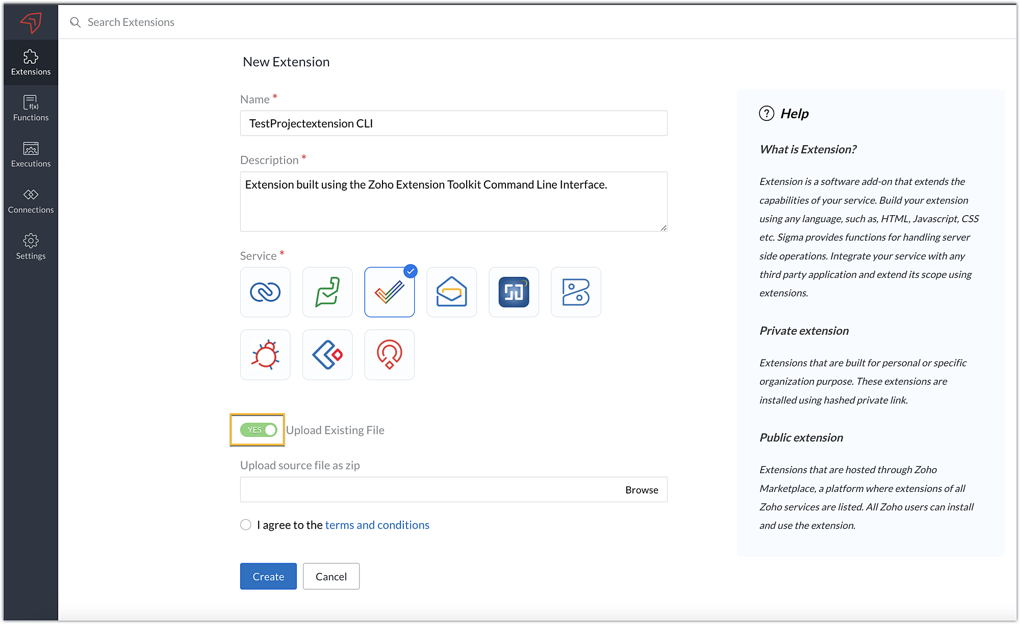 Project Extension Image Building extensions #2: Creating extensions for Zoho Projects using a CLI