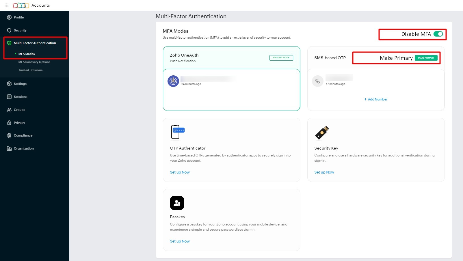 Turn off Smart Sign-In