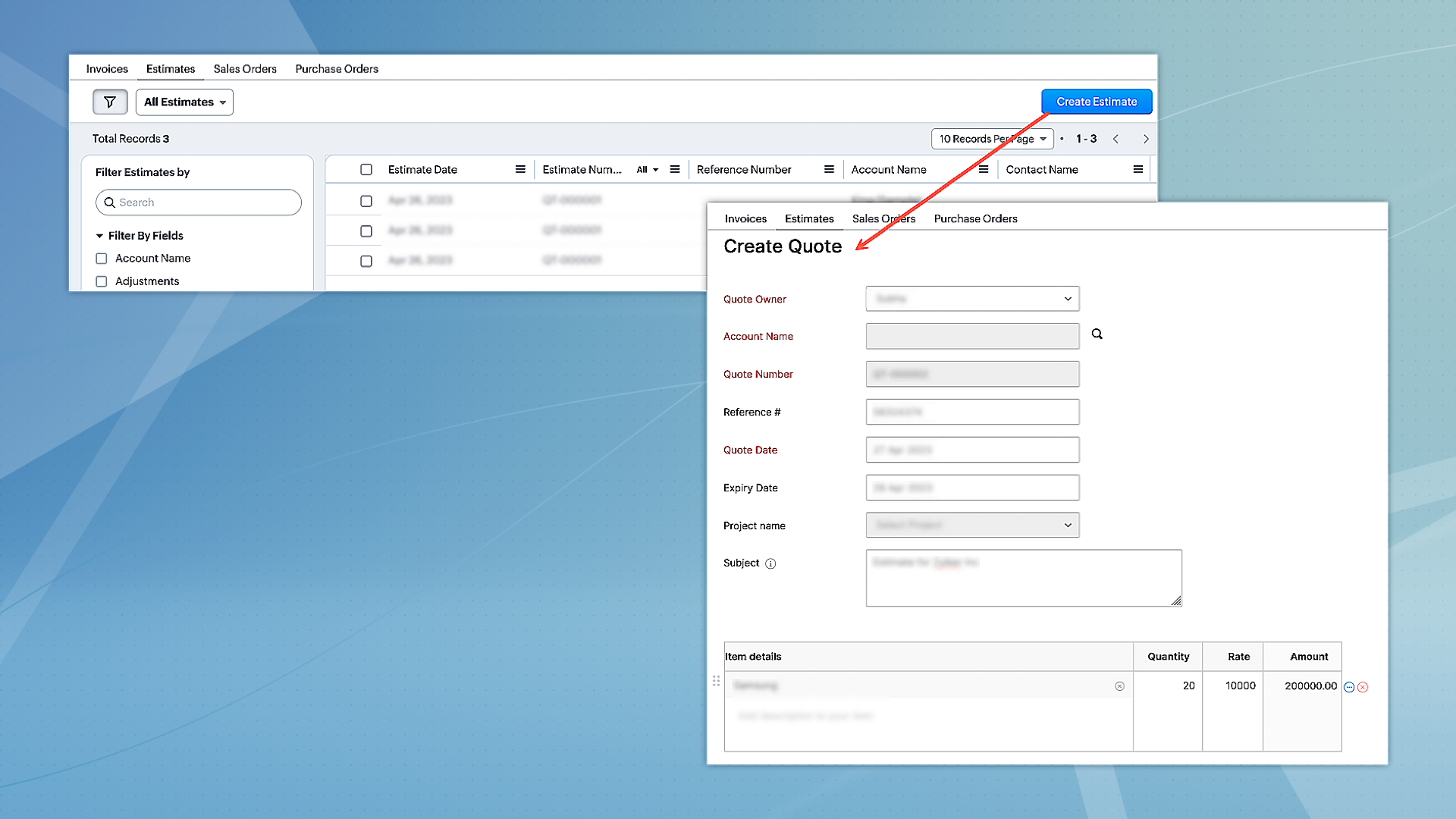 Finance Collection Module Interface Enhancements to finance suite integrations