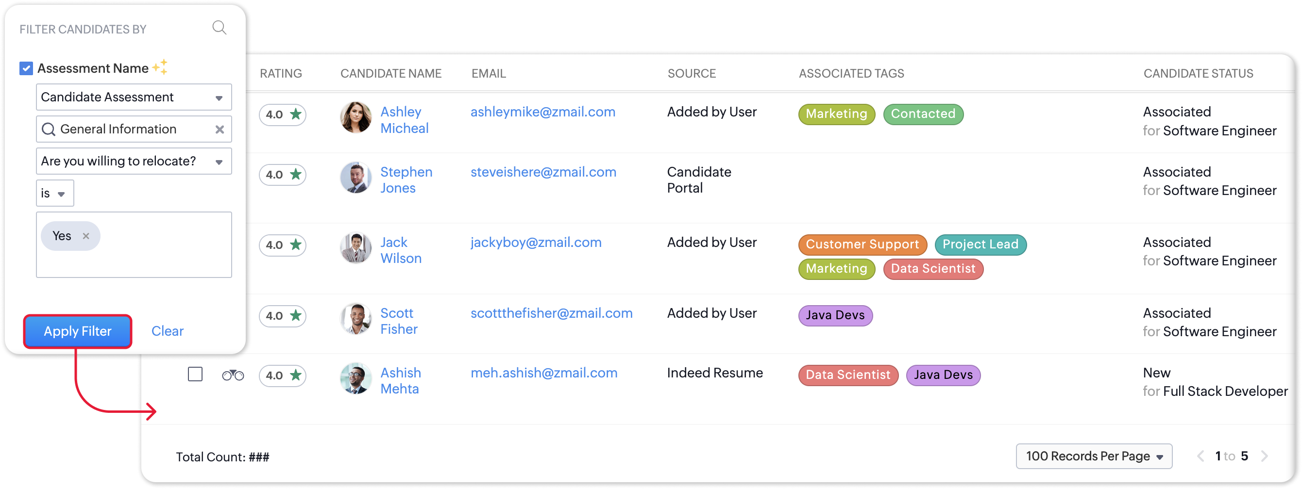 Introducing Assessment-based Filters in Zoho Recruit
