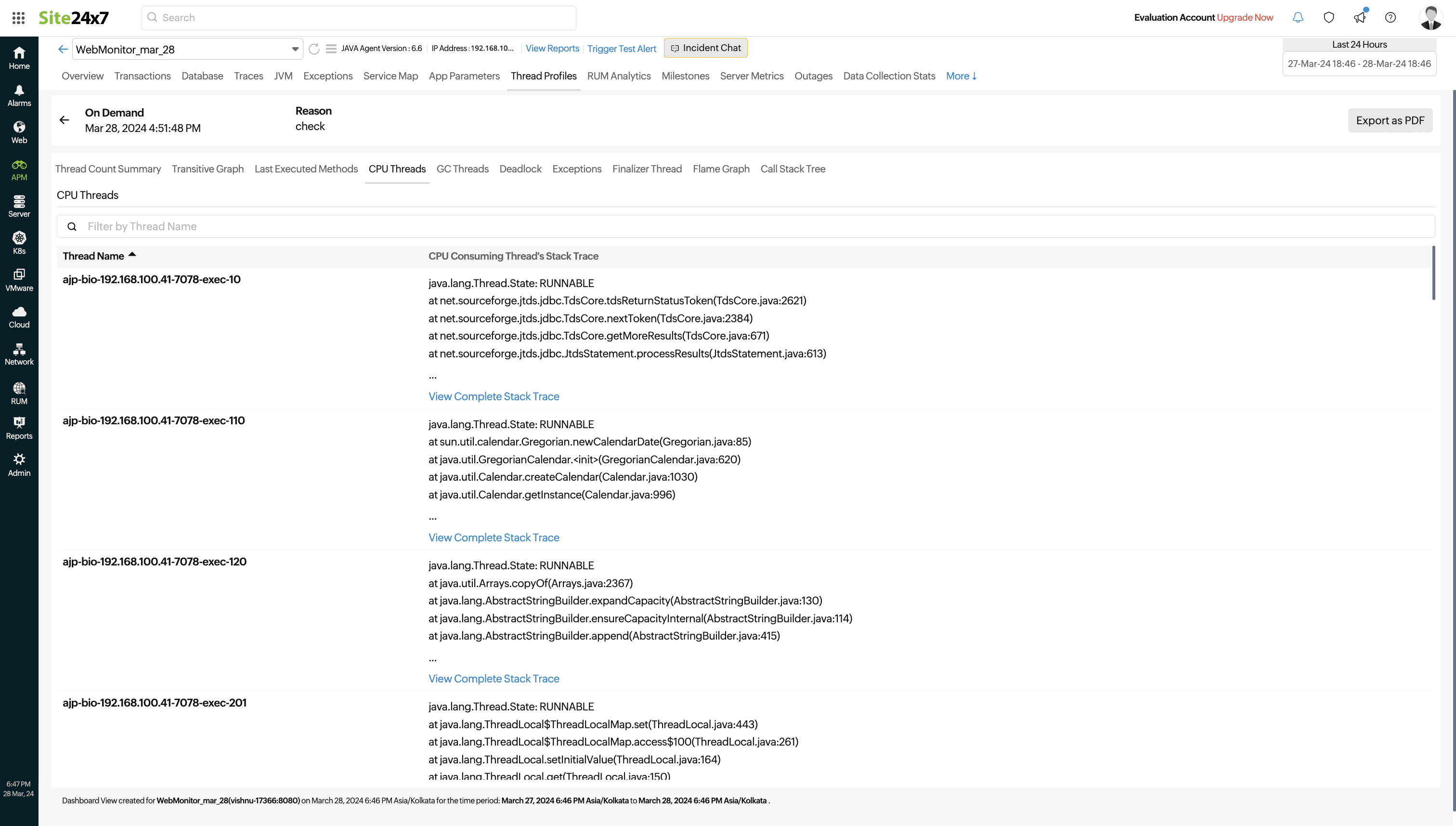 Top 3 reasons why you need to use Site24x7's thread dump analyzer tool ...