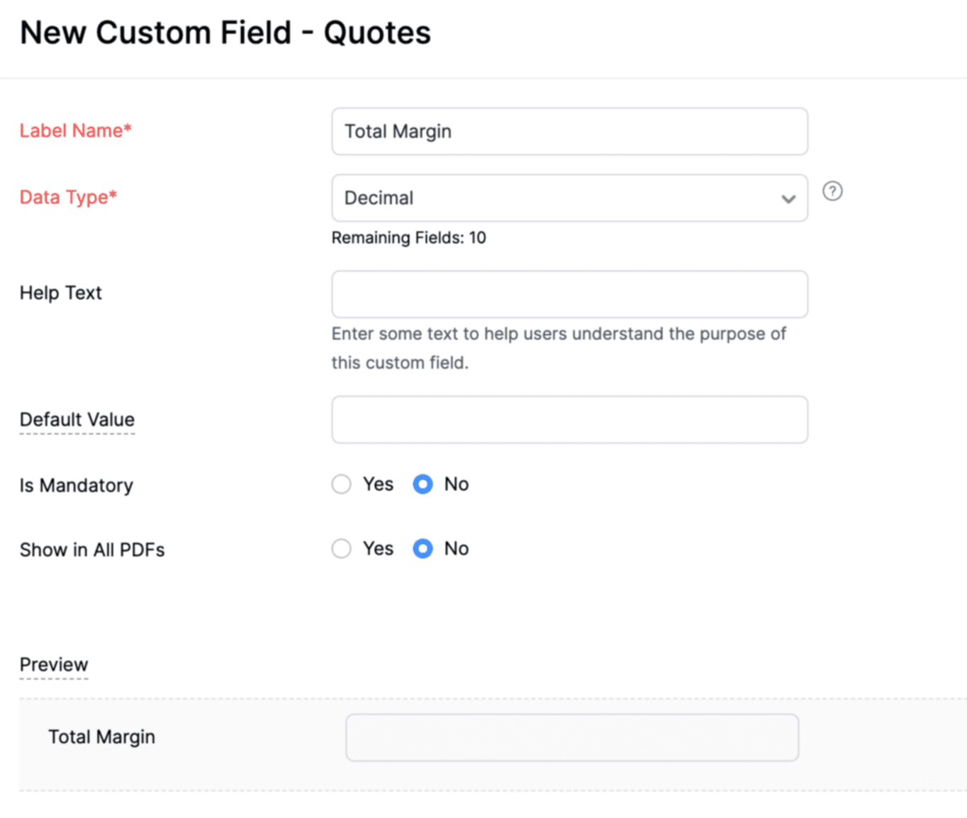 Quote Module Card Function #51: Transaction Level Profitability for Quotes