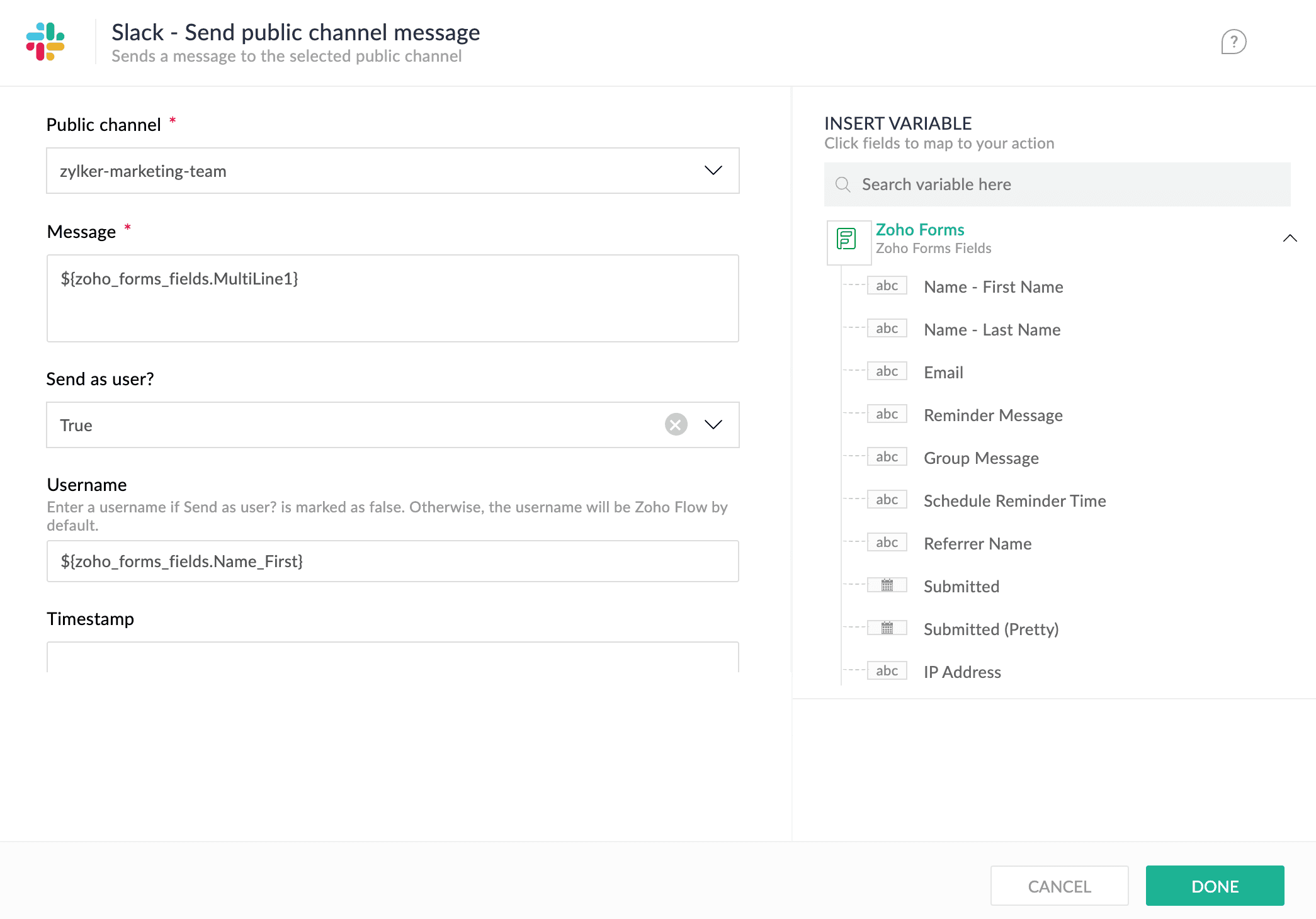Zoho Workflow Template Examples Create an automated workflow with different applications using Zoho ...