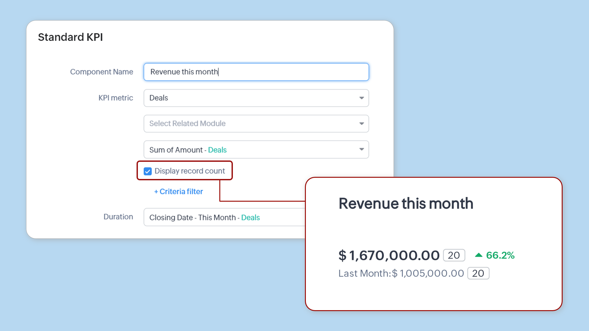 CRM Dashboard upgrades: Dashboard Locking, Display large numbers in ...