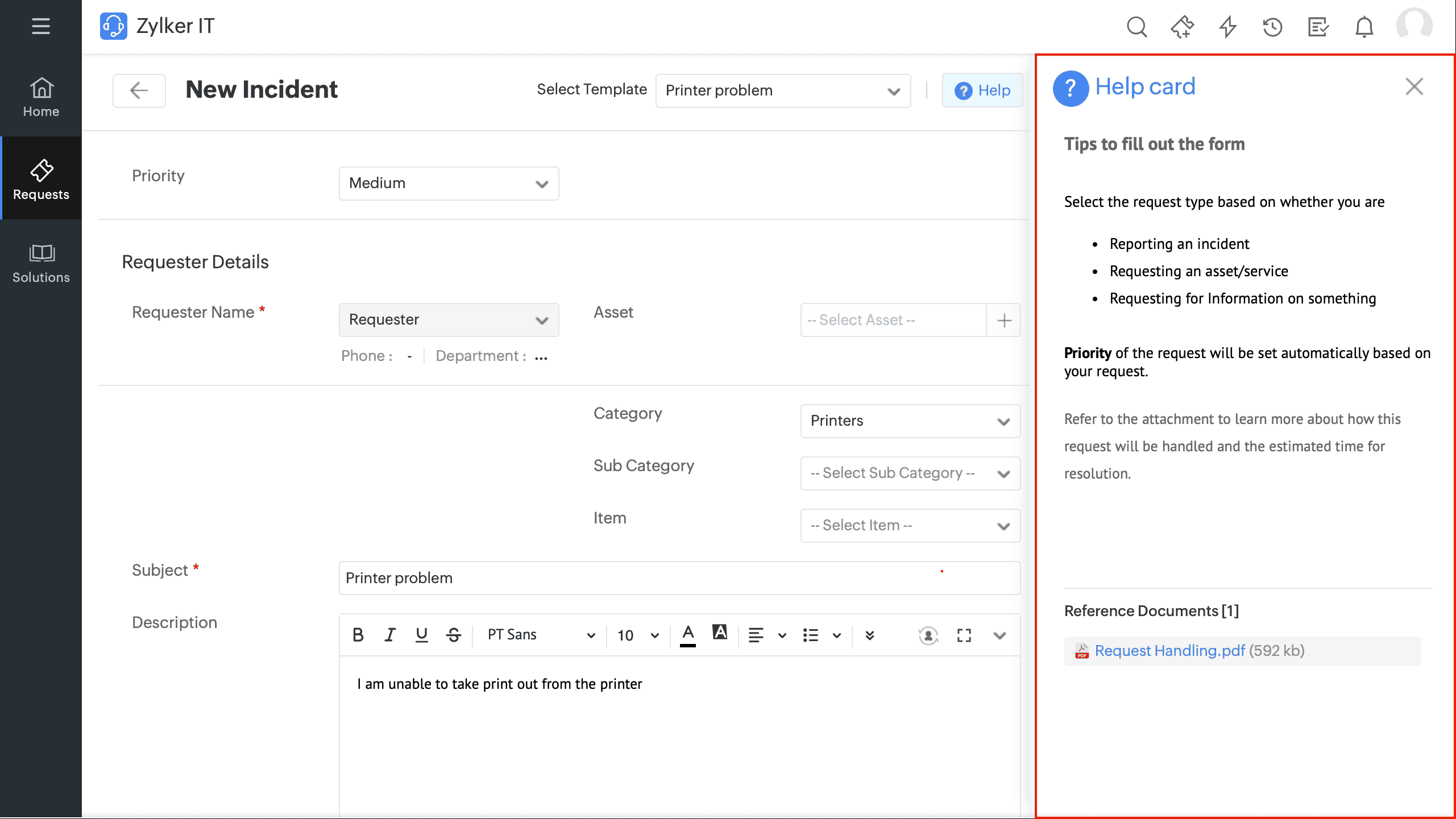 Servicedesk Plus Project Types Examples Upcoming enhancements in Request and Setup in ServiceDesk Plus Cloud