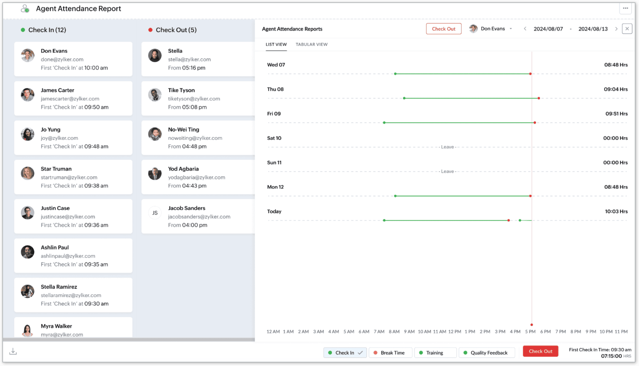 Track agent work activities and attendance with the agent attendance ...