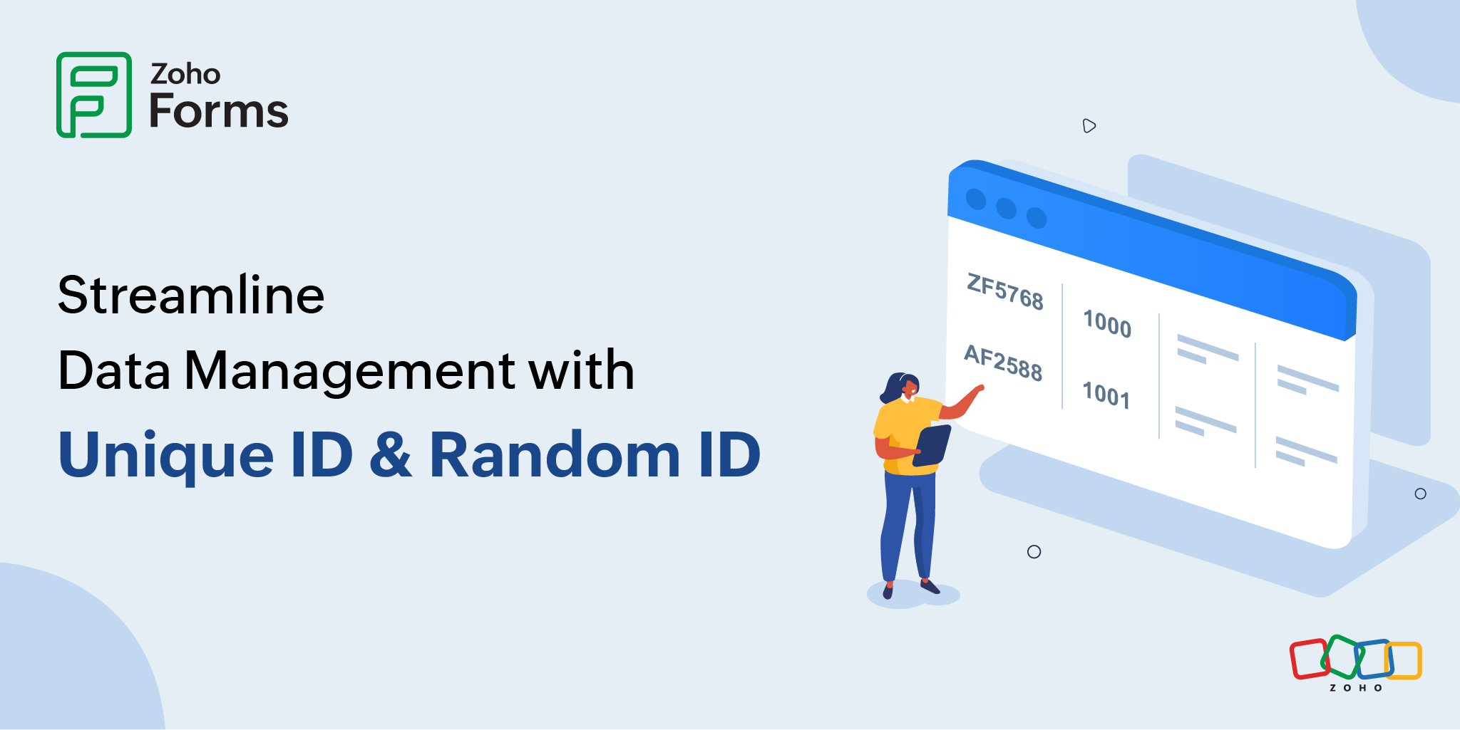 Android:id Unique Example Unique and Random IDs in Zoho Forms: Organize and Secure Your Data ...