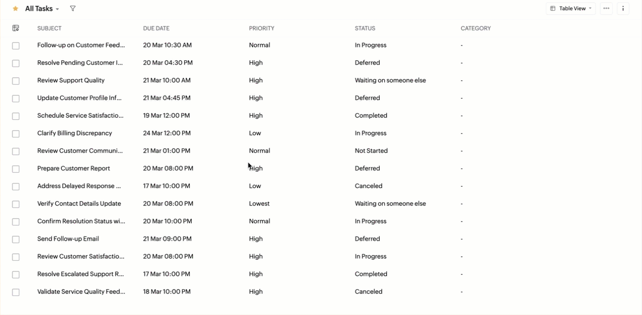 View and manage your records in Calls, Events, Tasks, Contacts, and ...
