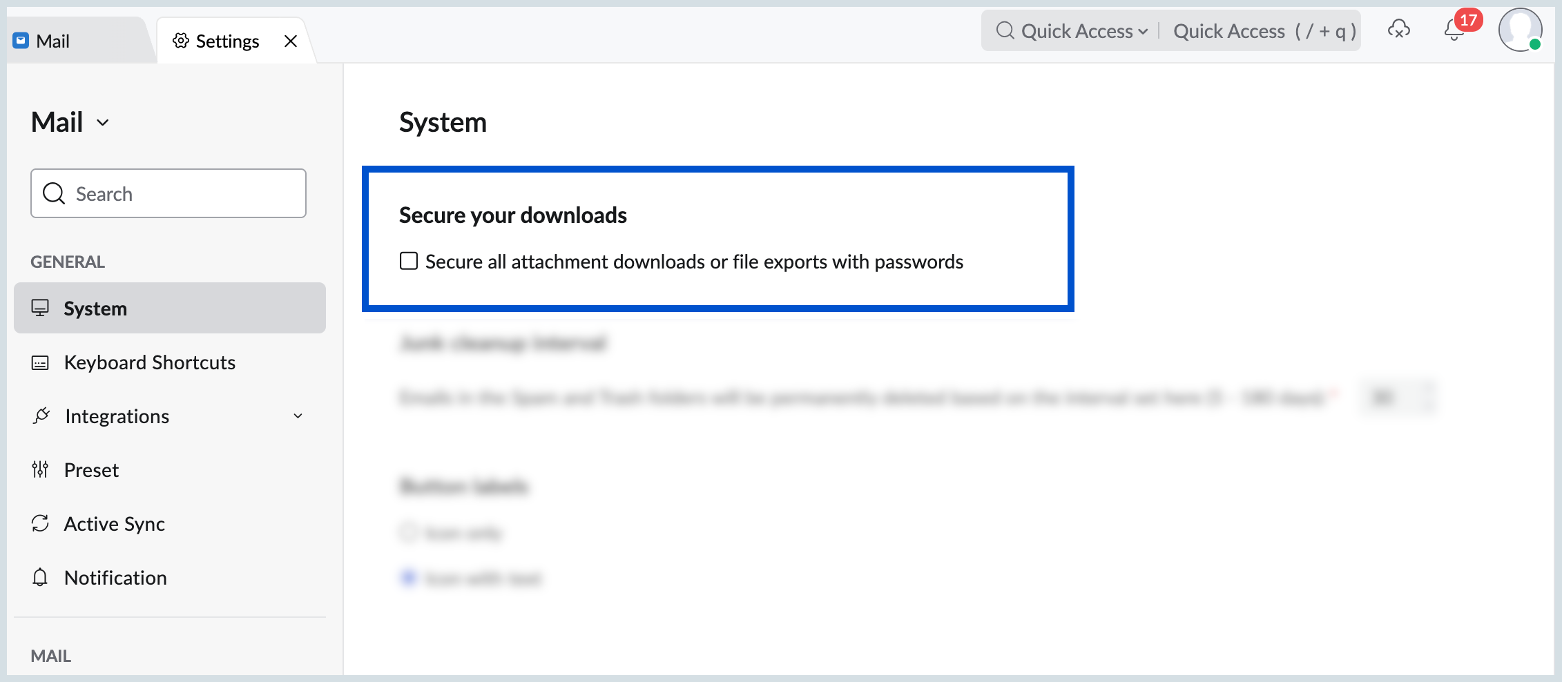 5 Add Download Weekly Tips: Secure your attachment downloads with Zoho Mail