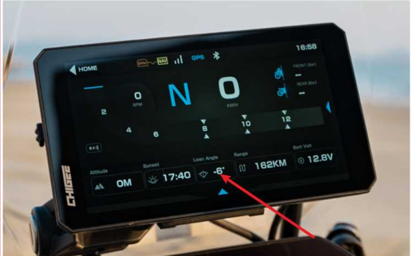 Lean Angle Display Lean angle always show 0 - use of internal sensor possible?
