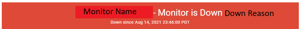 Expected banner