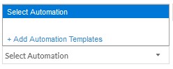 IT Automation template selection without preloaded templates