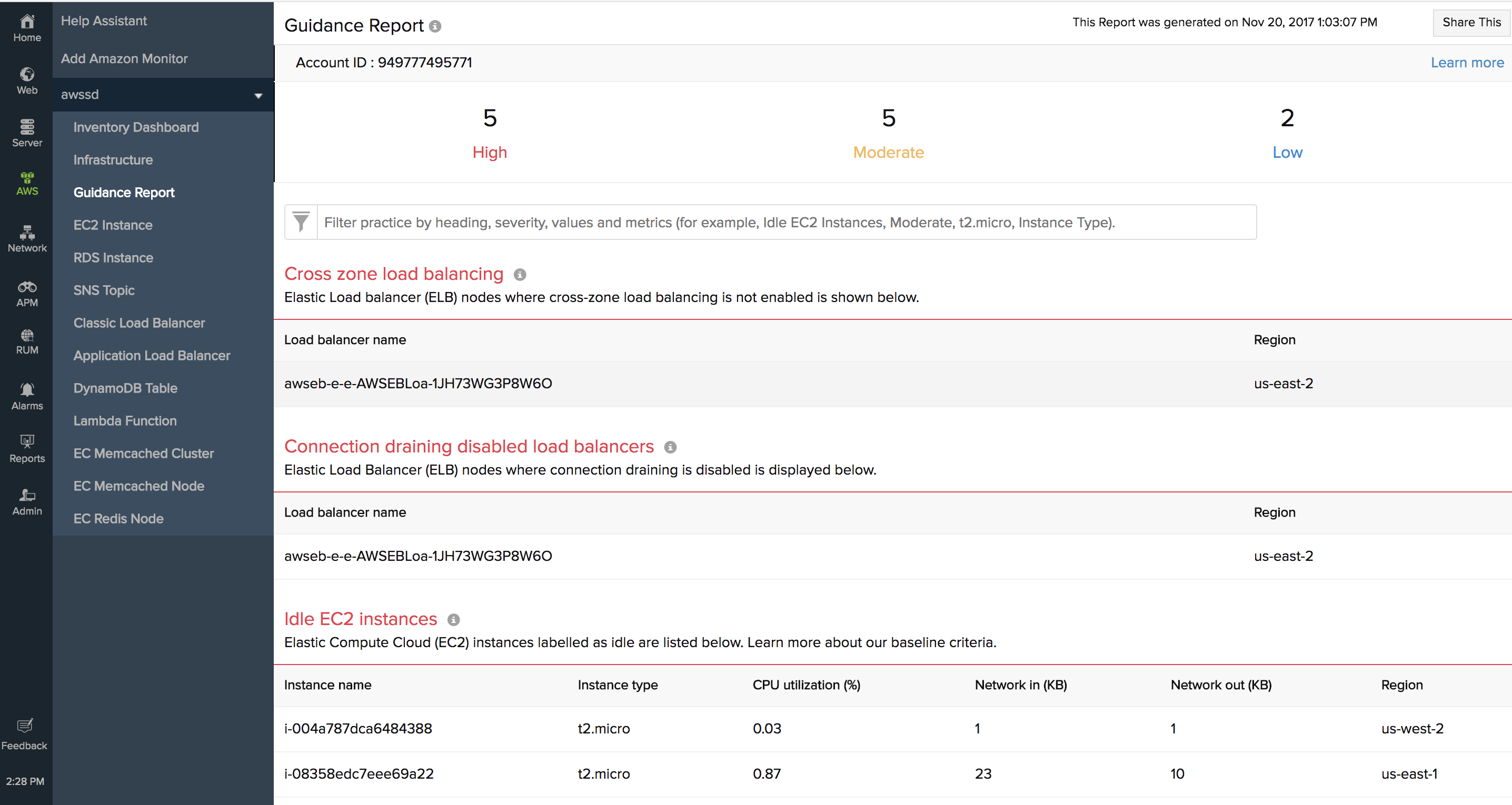 Best practice recommendations to optimize AWS environment