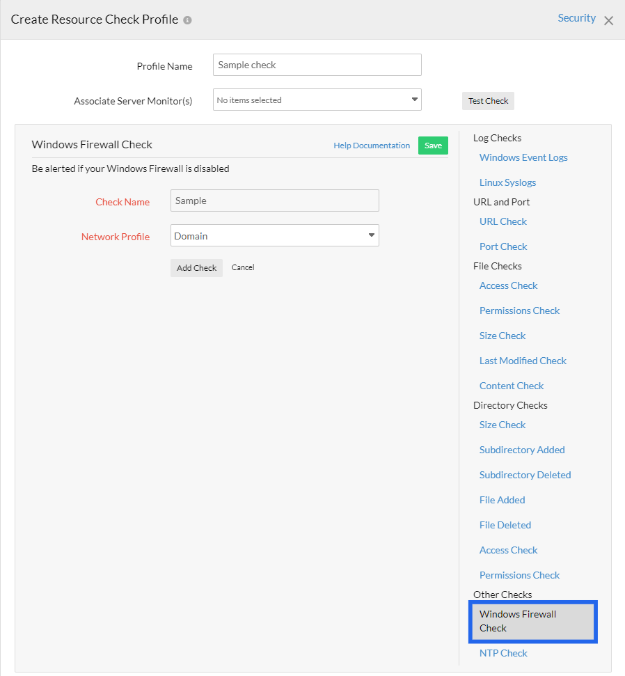 windows firewall check