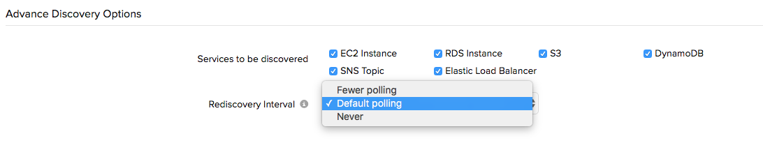 Advance discovery options