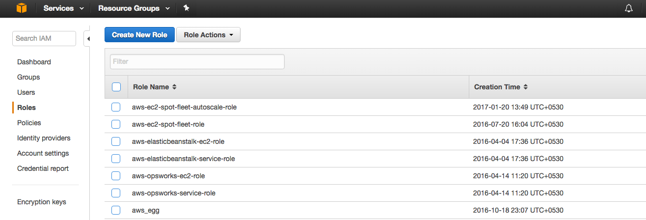 Create new cross-account IAM role