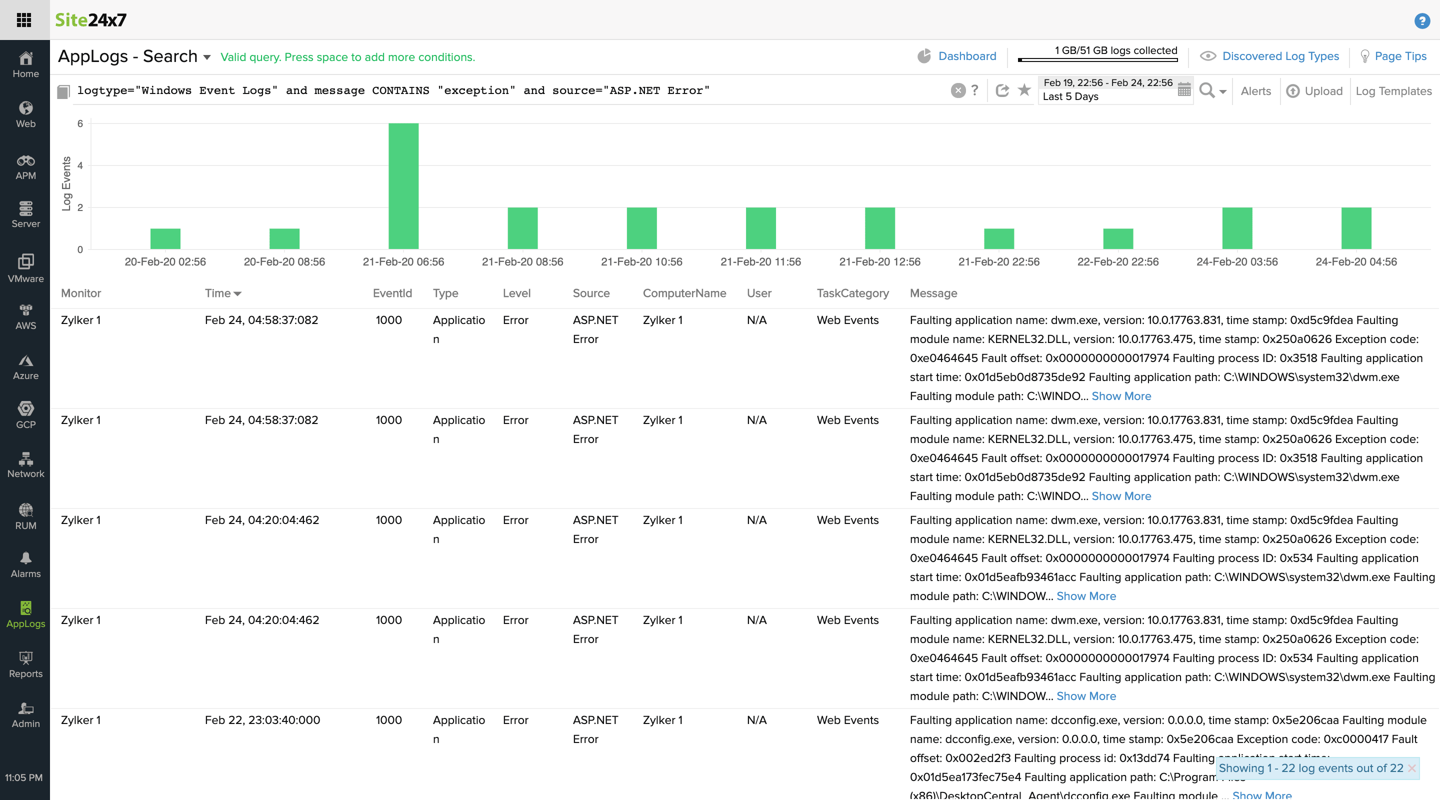 Windows Event Logs-The exact location to crack the issue