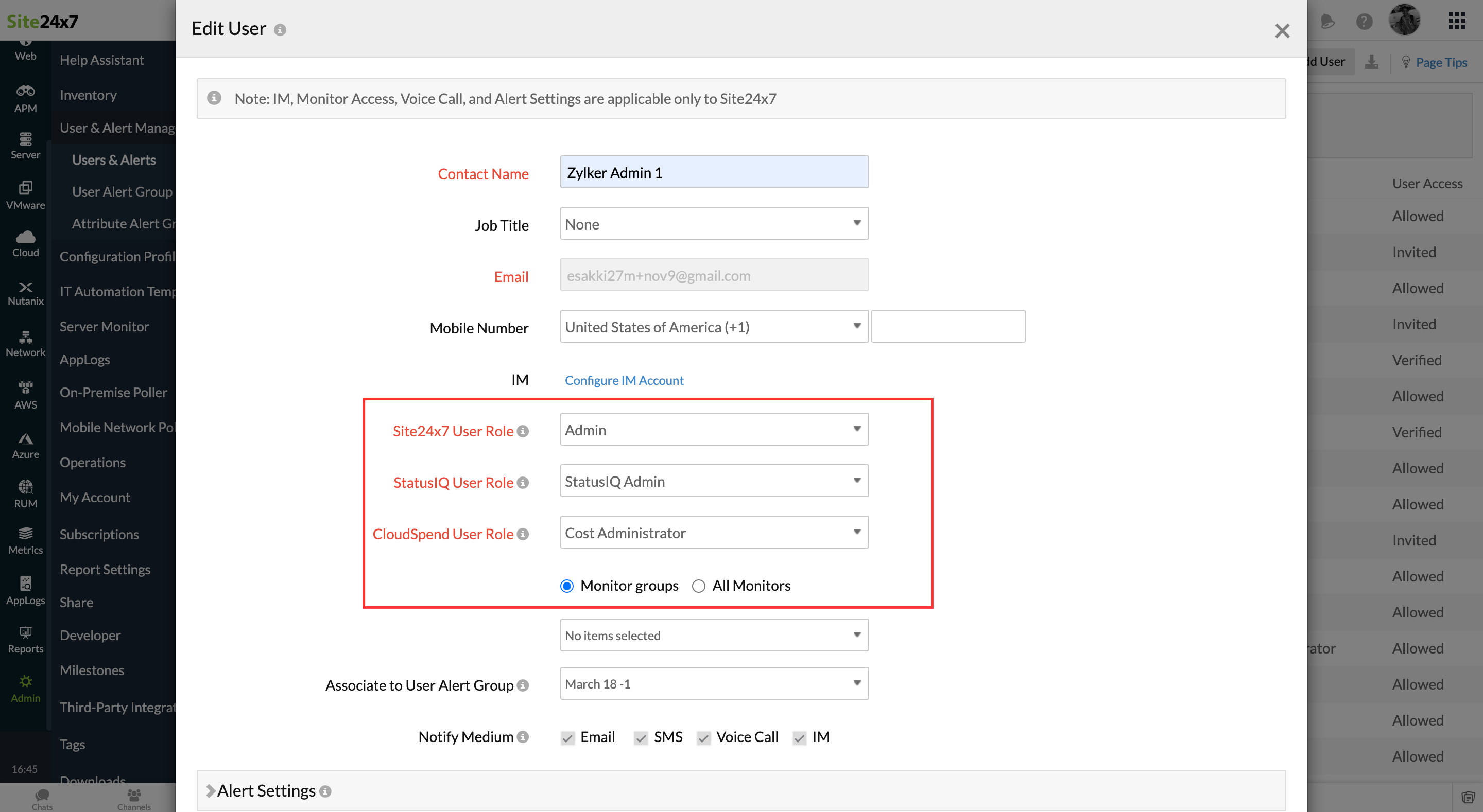 Group admin permission