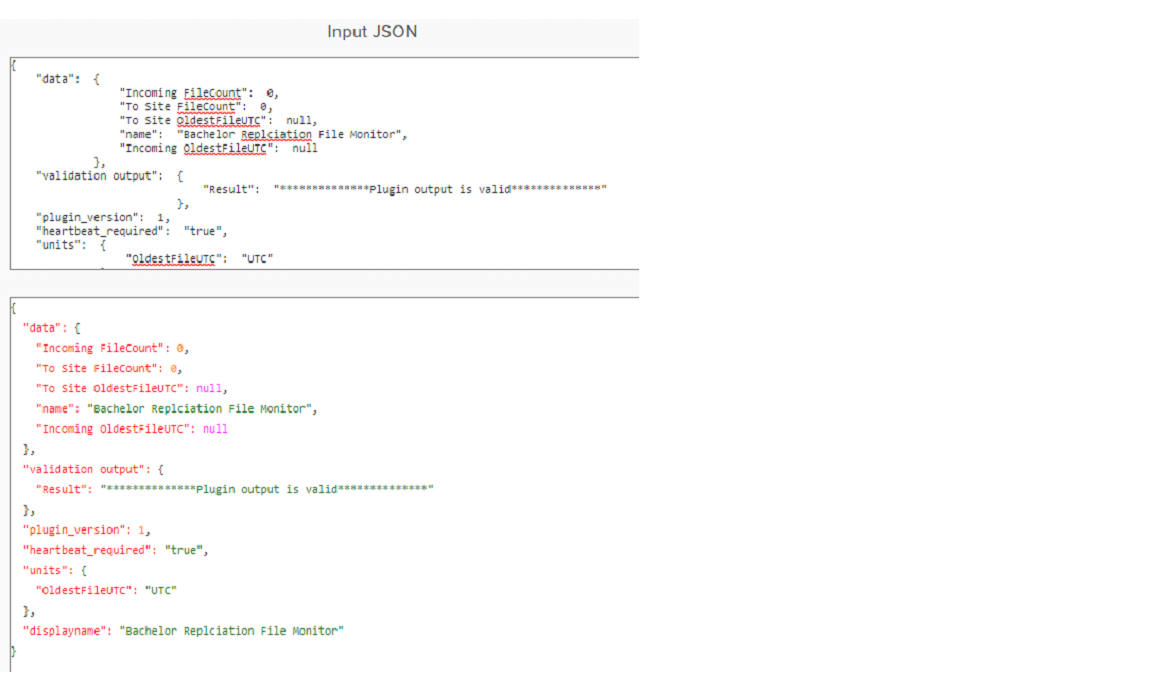 json format checker output