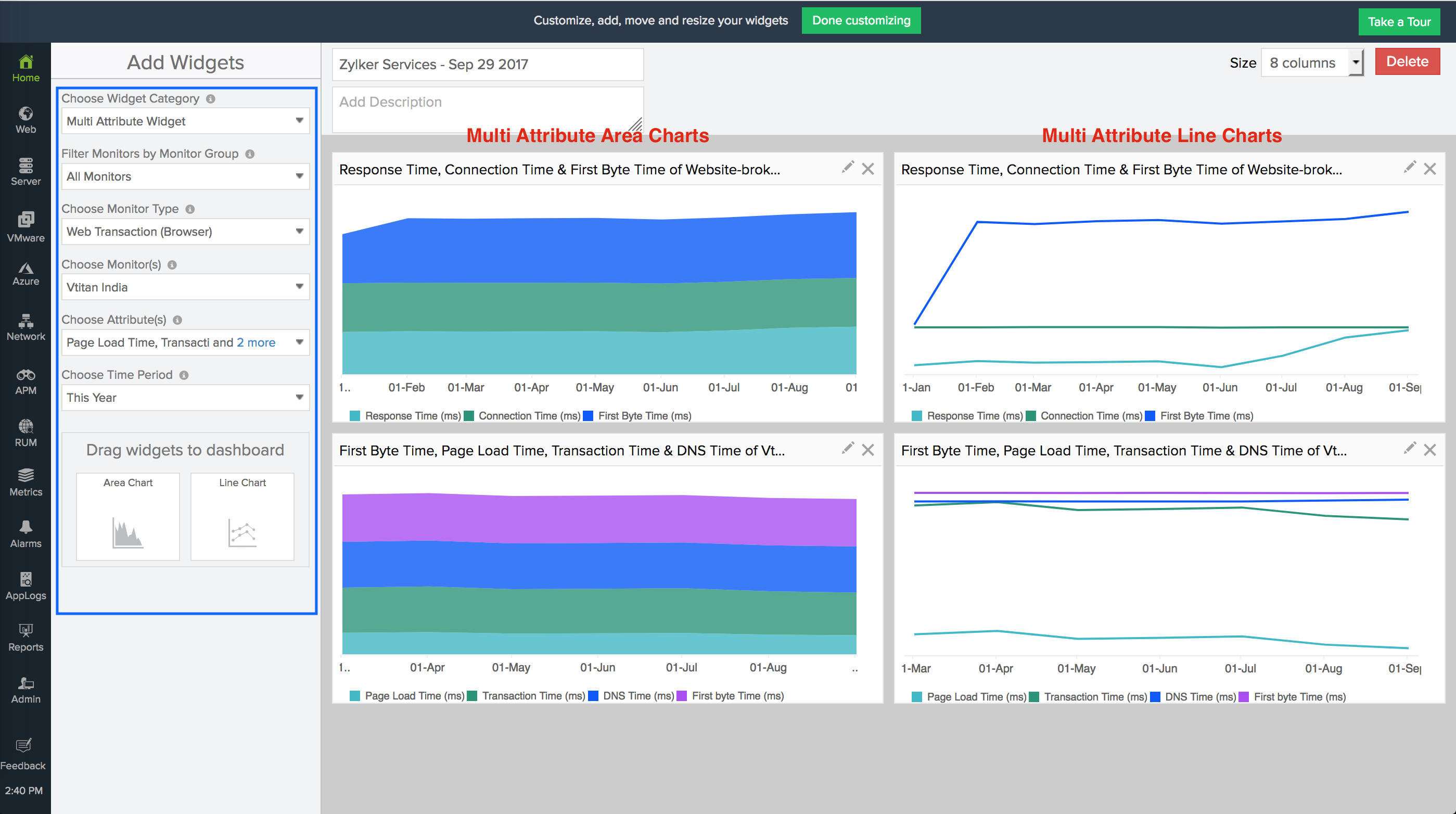 multi attribute widget