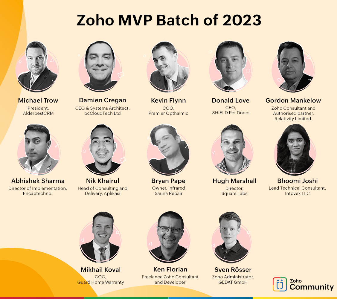 Zoho MVP Batch of 2023