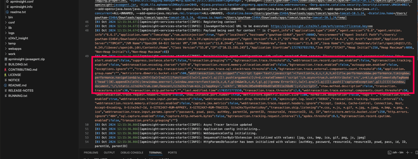 Manual RUM scripting