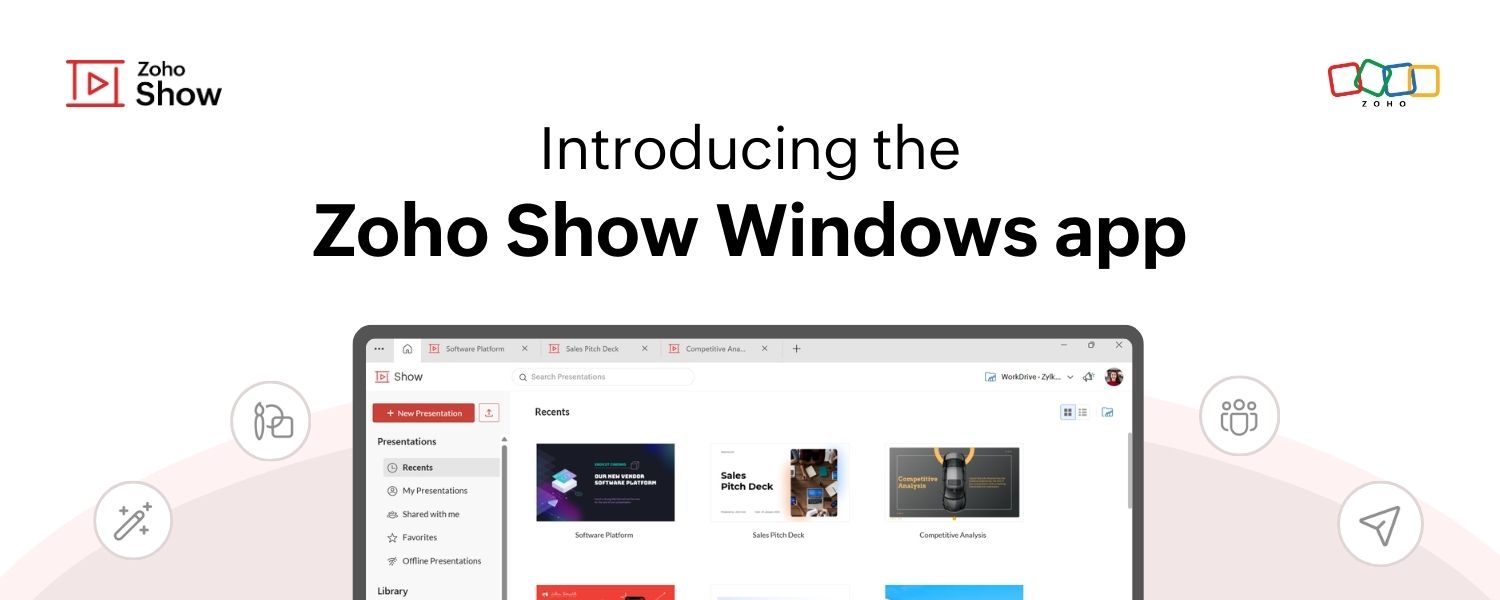 Zoho Show Windows app banner image